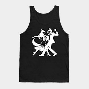 Cool Foxtrot design: Two dancing foxes! Tank Top